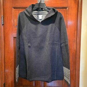 NWT - Aspen XL Ski Dark Gray and White Sweater with Hood
